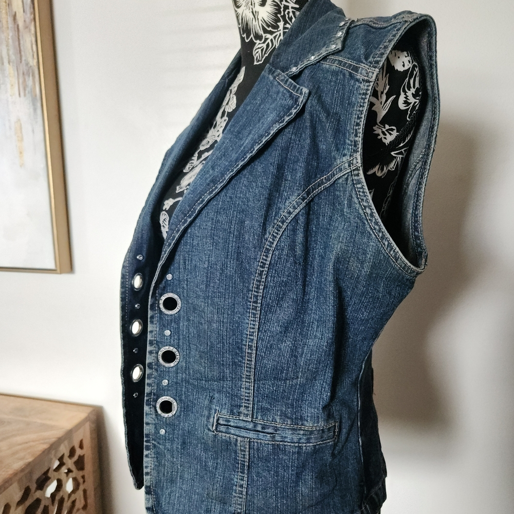 Ethyl Vintage Denim Vest View 2